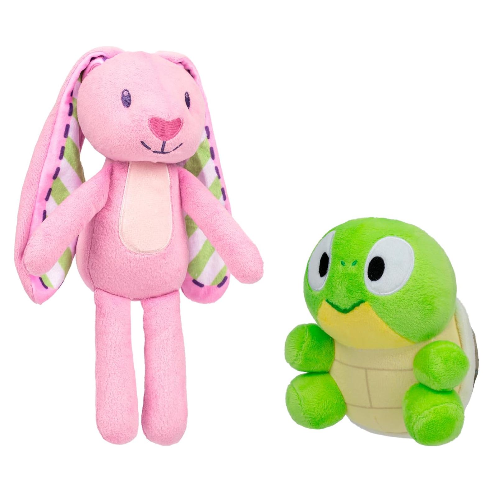 Paquete de Peluches Bluey Floppy y Turtleboy 2-Pack 14-27 cm
