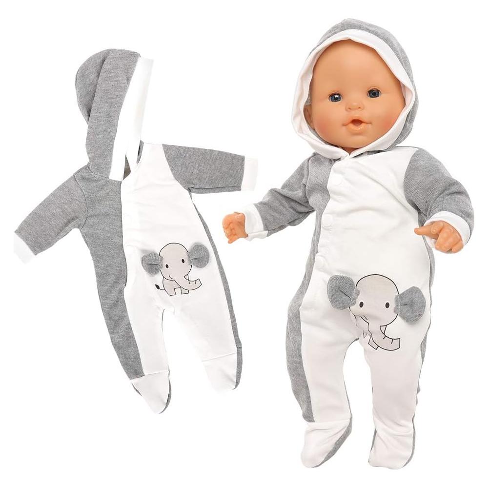 Conjunto de Ropa para Muñeca Enoch Elefante 35 cm Hecho a Mano