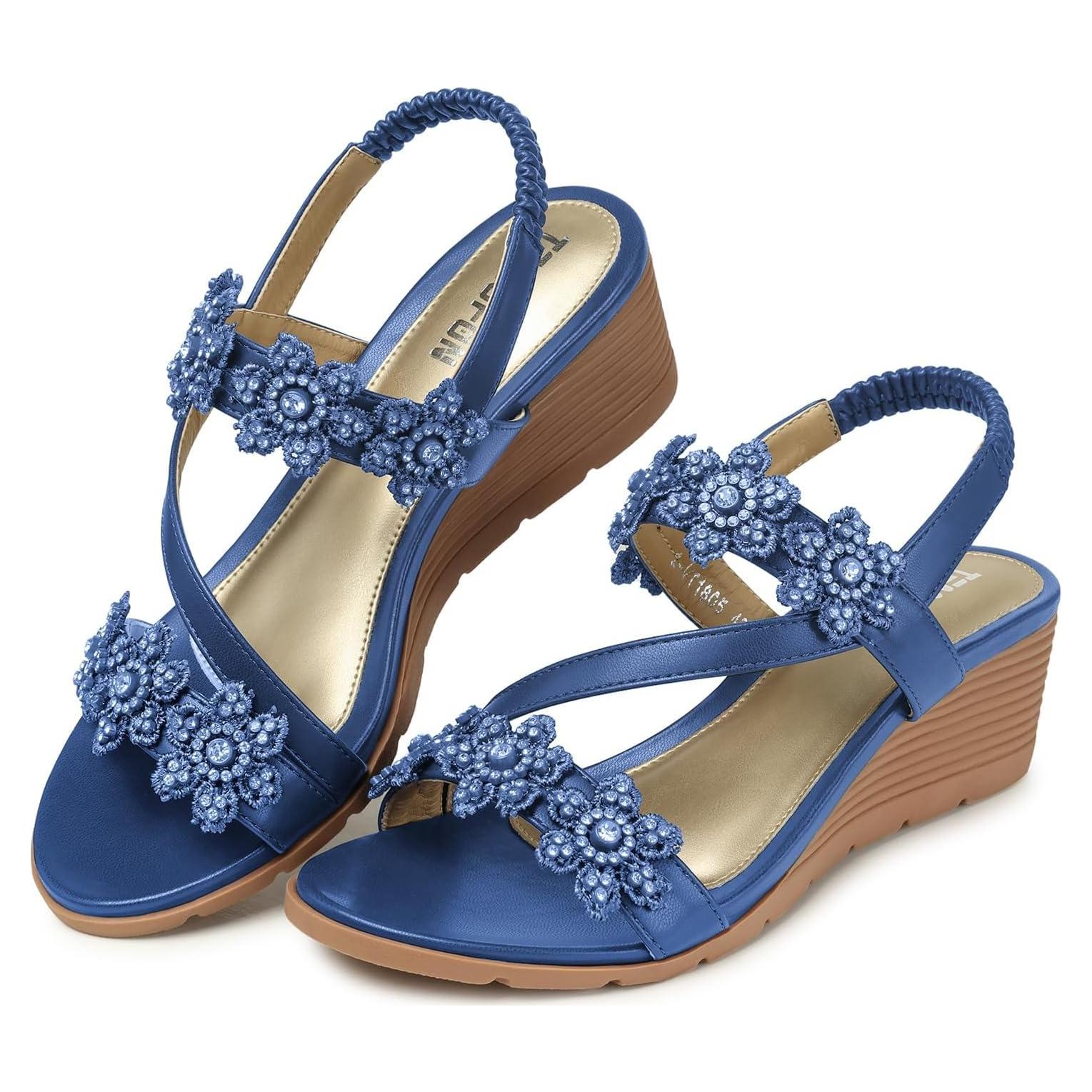 Sandalias Wedge TEMOFON para Mujeres Elegantes - Verano 2025