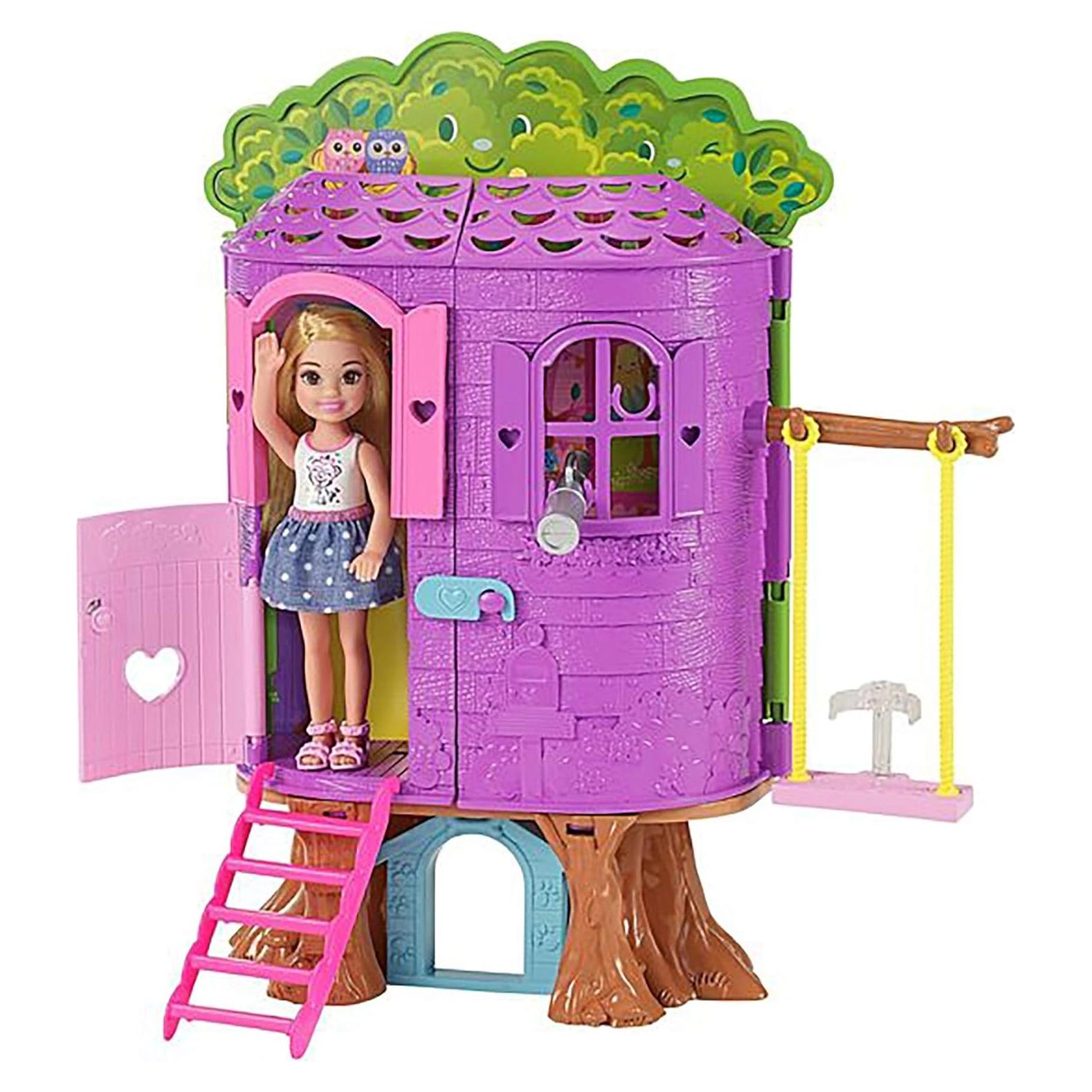 Casa de Muñecas Barbie Chelsea en el Árbol con Accesorios