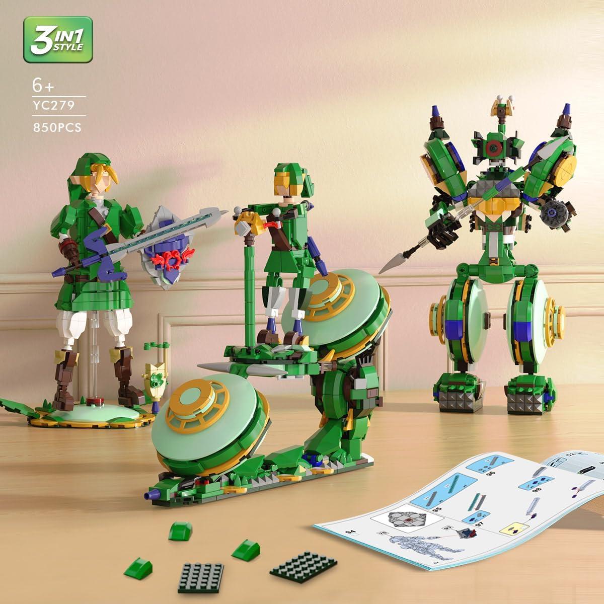 Set de Construcción 3 en 1 TOY PLAYER Zelda - 850 Piezas