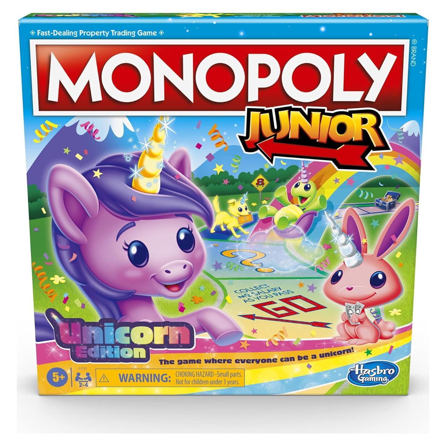Monopoly Junior Unicornio Hasbro Juego de Mesa para Niños