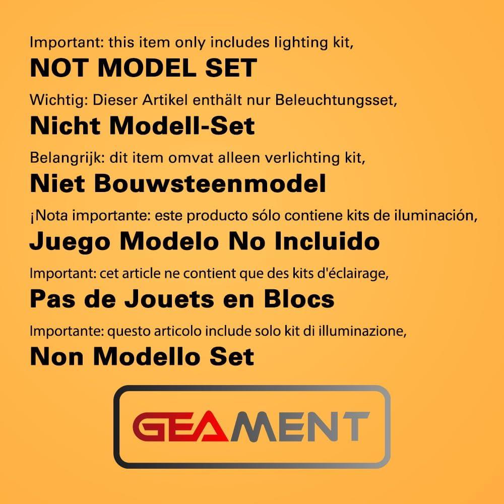 Kit de Luz LED Remota GEAMENT para Lego Seinfeld 21328