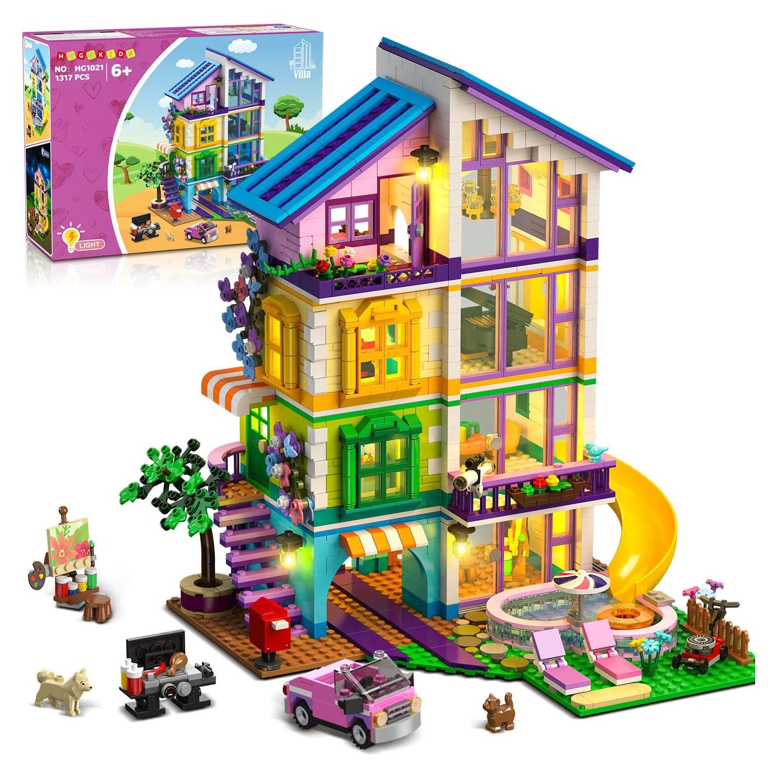 Set de Construcción Casa HOGOKIDS 1317 Piezas con Luz LED