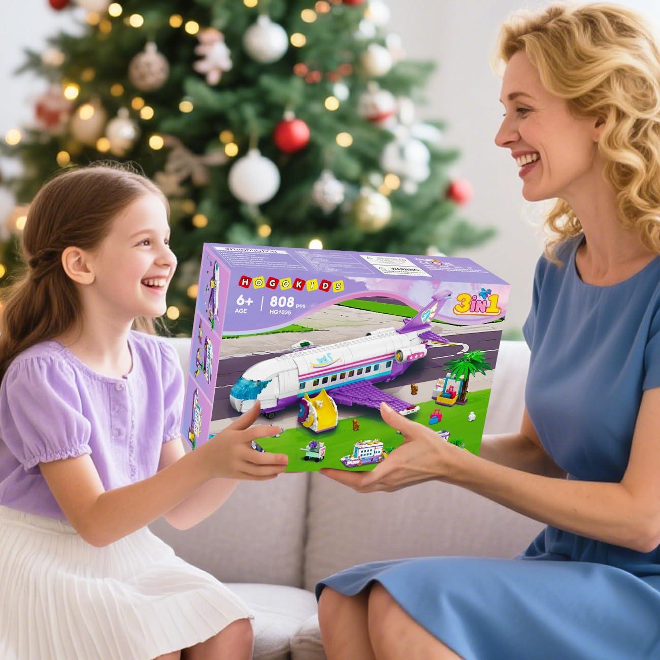 HOGOKIDS Juguete de Construcción 3 en 1 Avián/Bote/Camper 808PCS