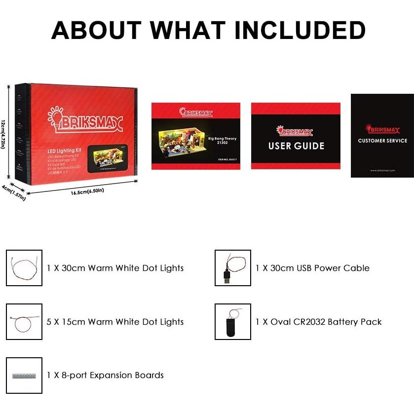 Kit de Iluminación LED BRIKSMAX para Lego 21302 Big Bang Theory