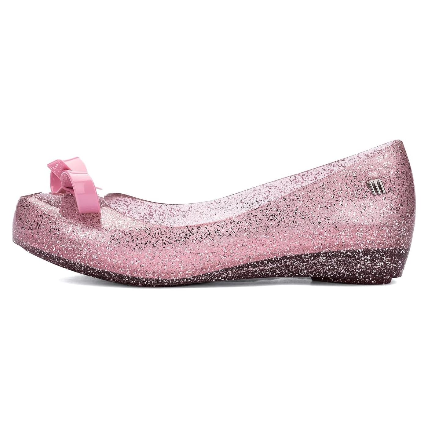 Zapatos Planos Mini Melissa Ultragirl Rosa con Moño