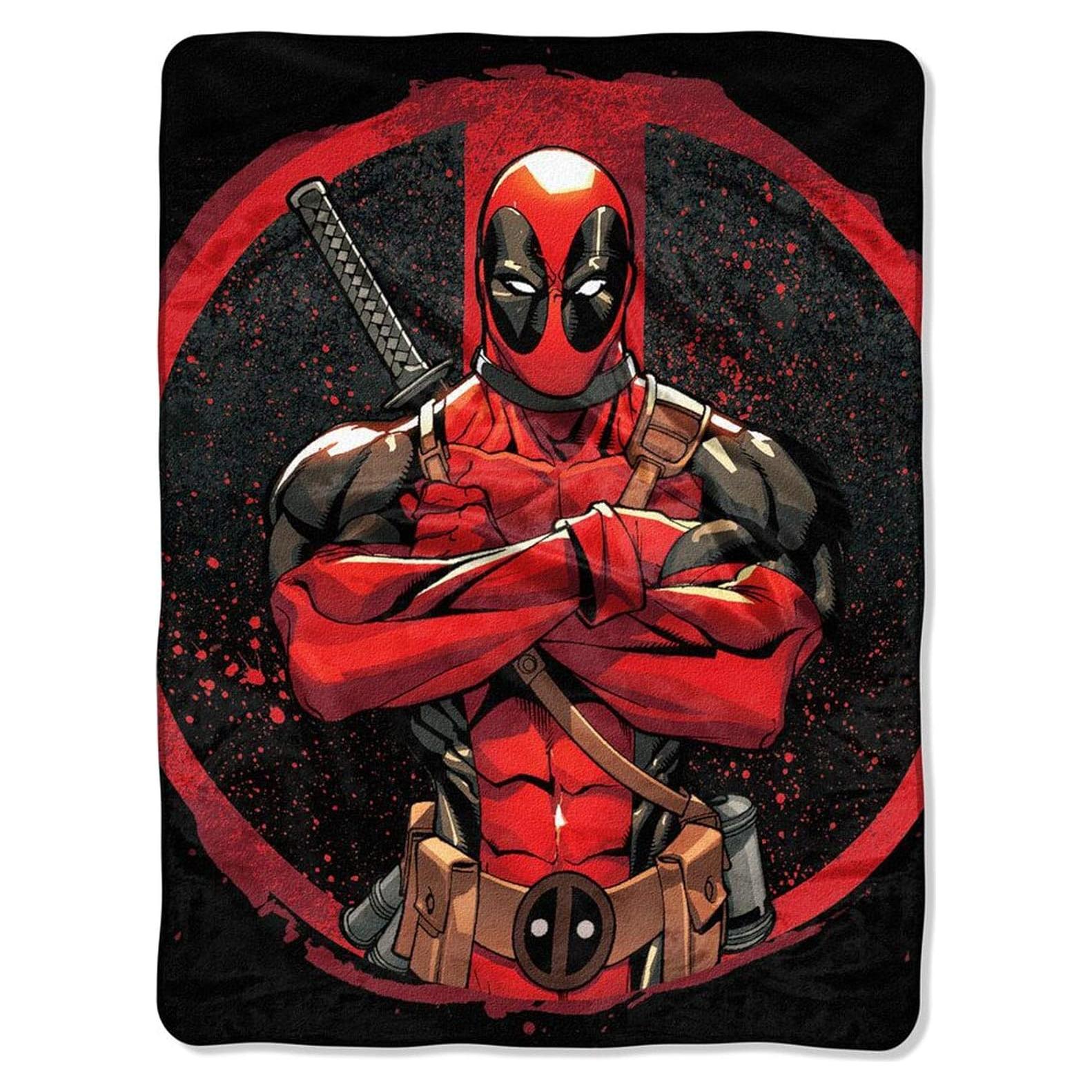 Manta Micro Raschel Deadpool 116.8x152.4 cm Northwest