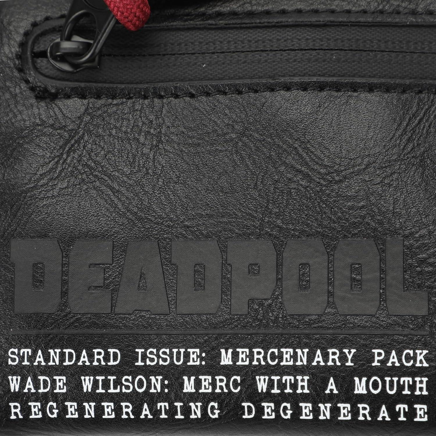 Cartera Trifold Marvel Deadpool con Cierre y 5 Ranuras