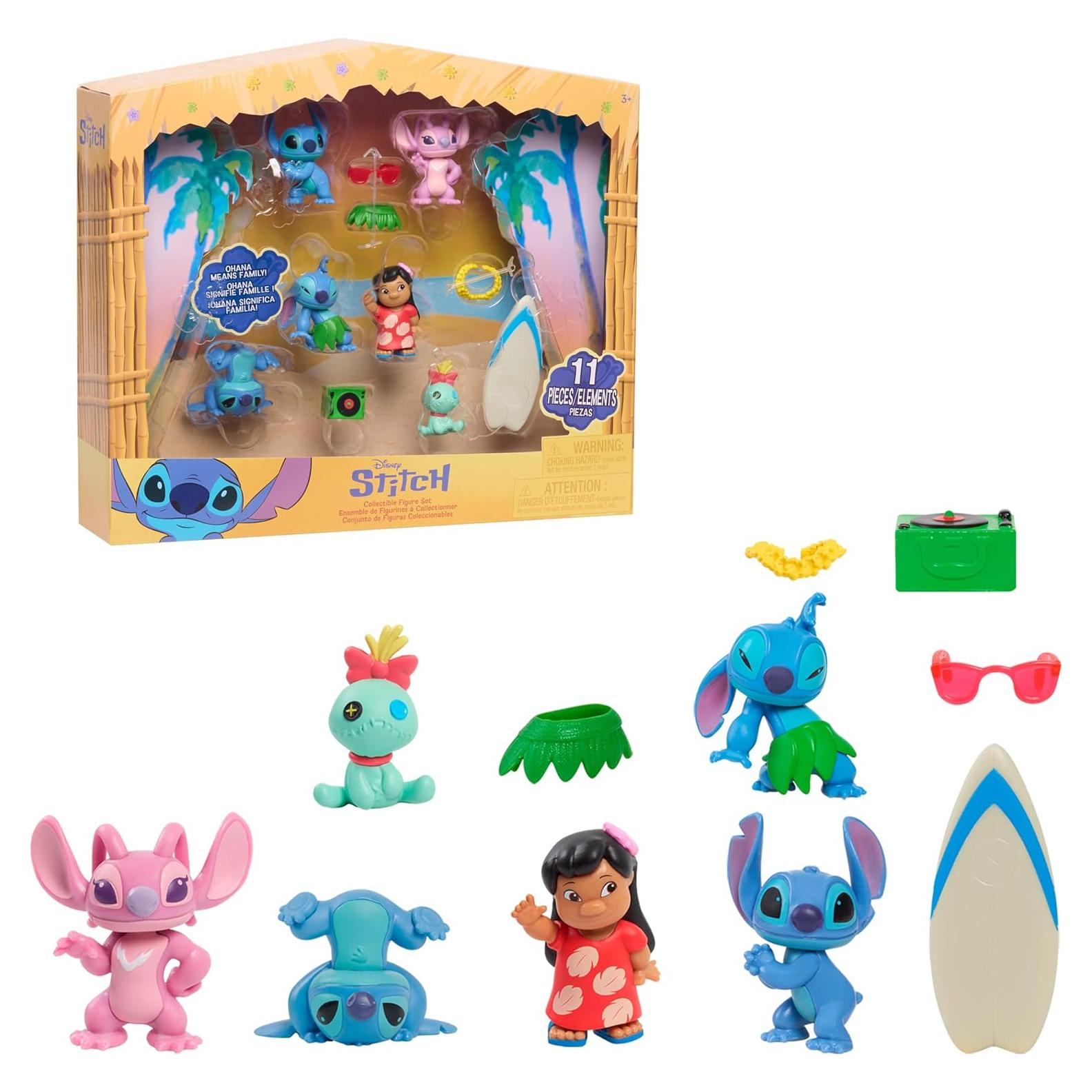 Conjunto de Figuras Coleccionables Disney Stitch 11 Piezas 5 cm