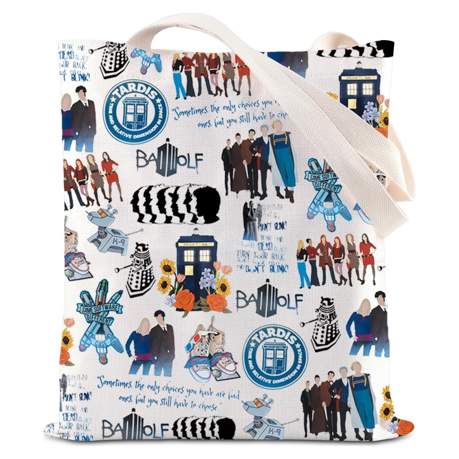Bolsa Tote Dr. Who Ensianth - Algodón, 33.9x39 cm, Unisex