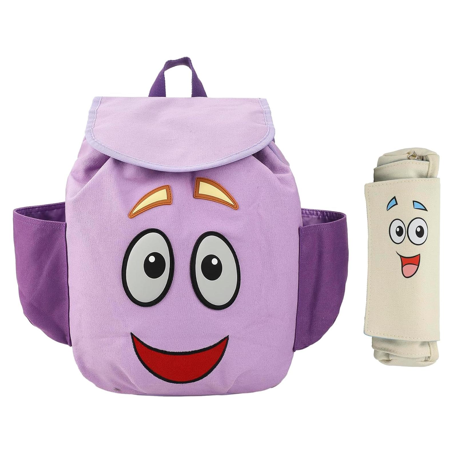 Mochila Dora la Exploradora 33 cm con Bolsa Mapa y Compartimento Laptop