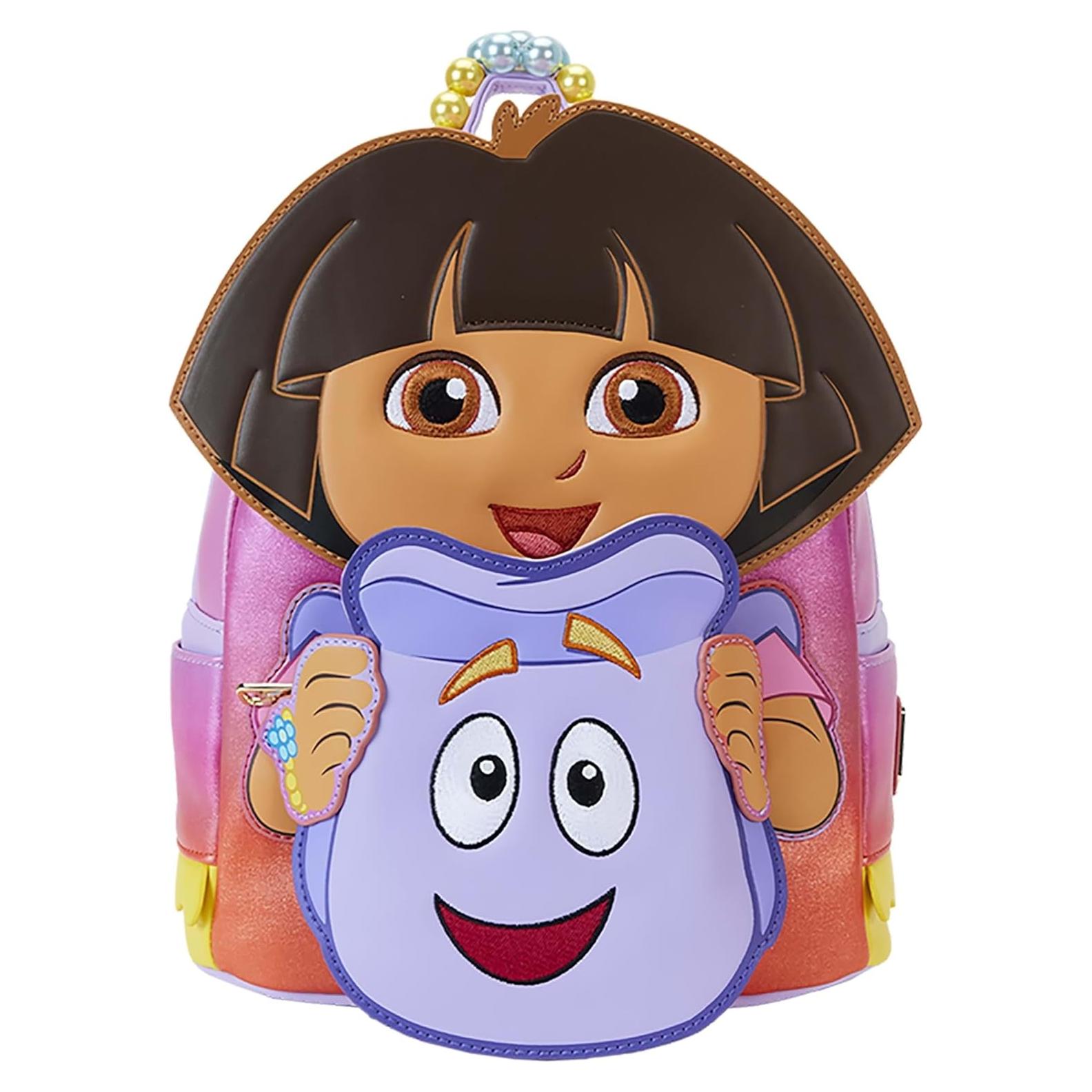 Mochila Mini Loungefly Dora la Exploradora Negra 11.4x26.7cm