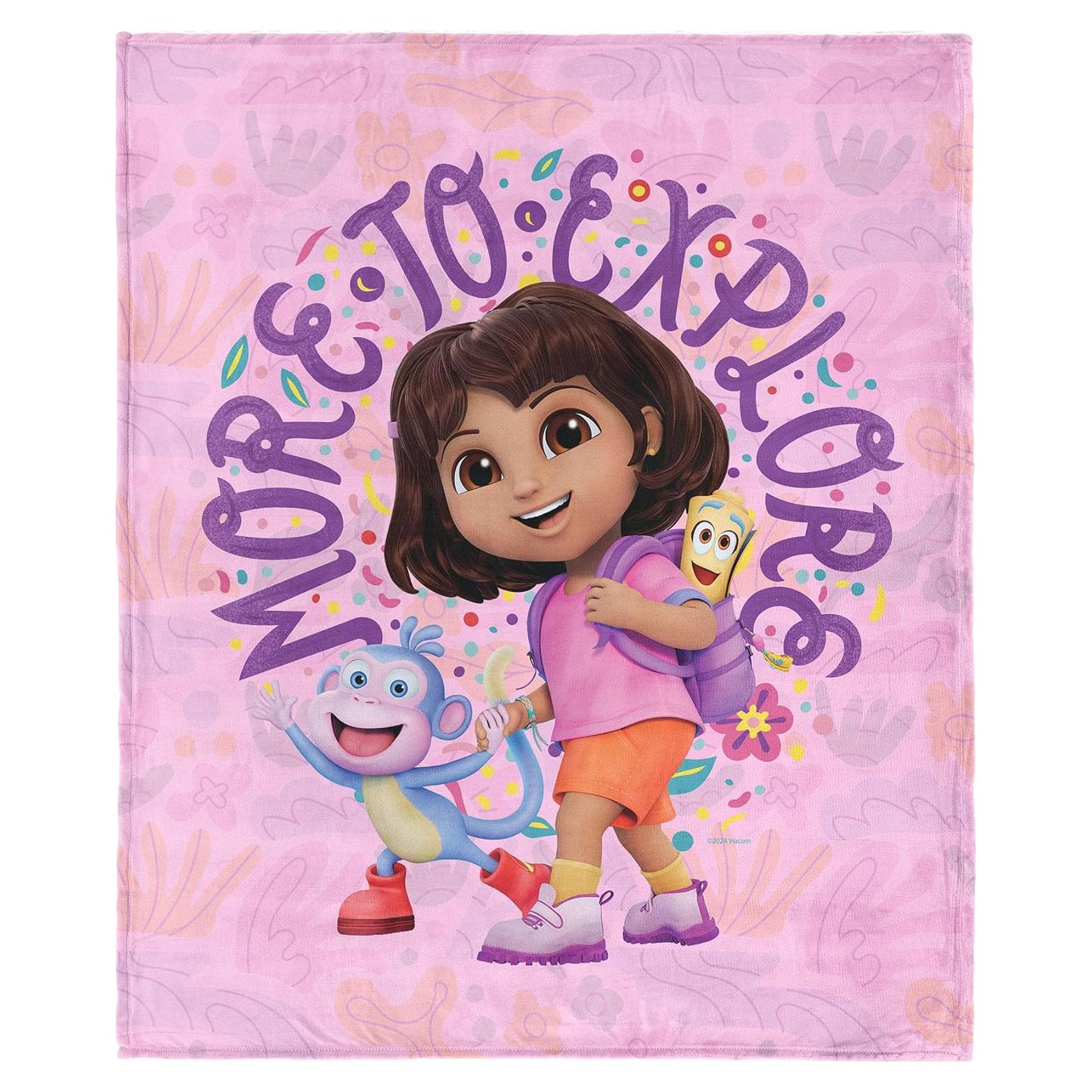 Manta de Toque de Seda NORTHWEST Dora la Exploradora 101.6x127cm