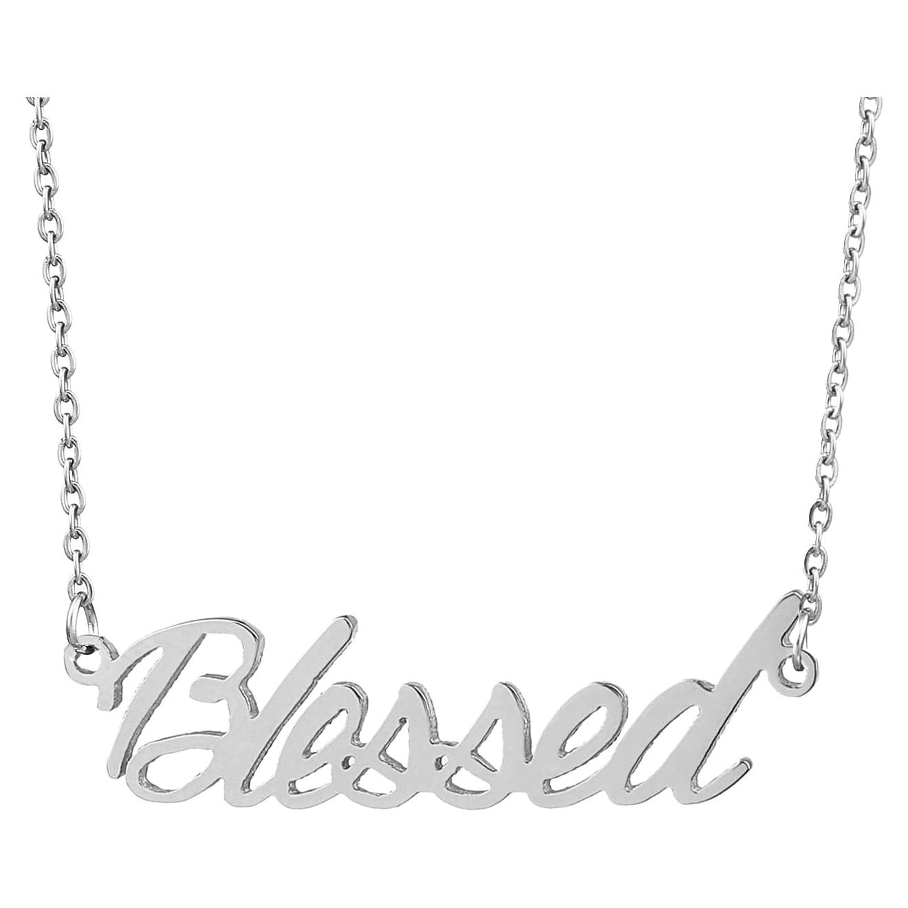 Collar de Nombre Personalizado AOLO Acero Inoxidable 35.56 cm