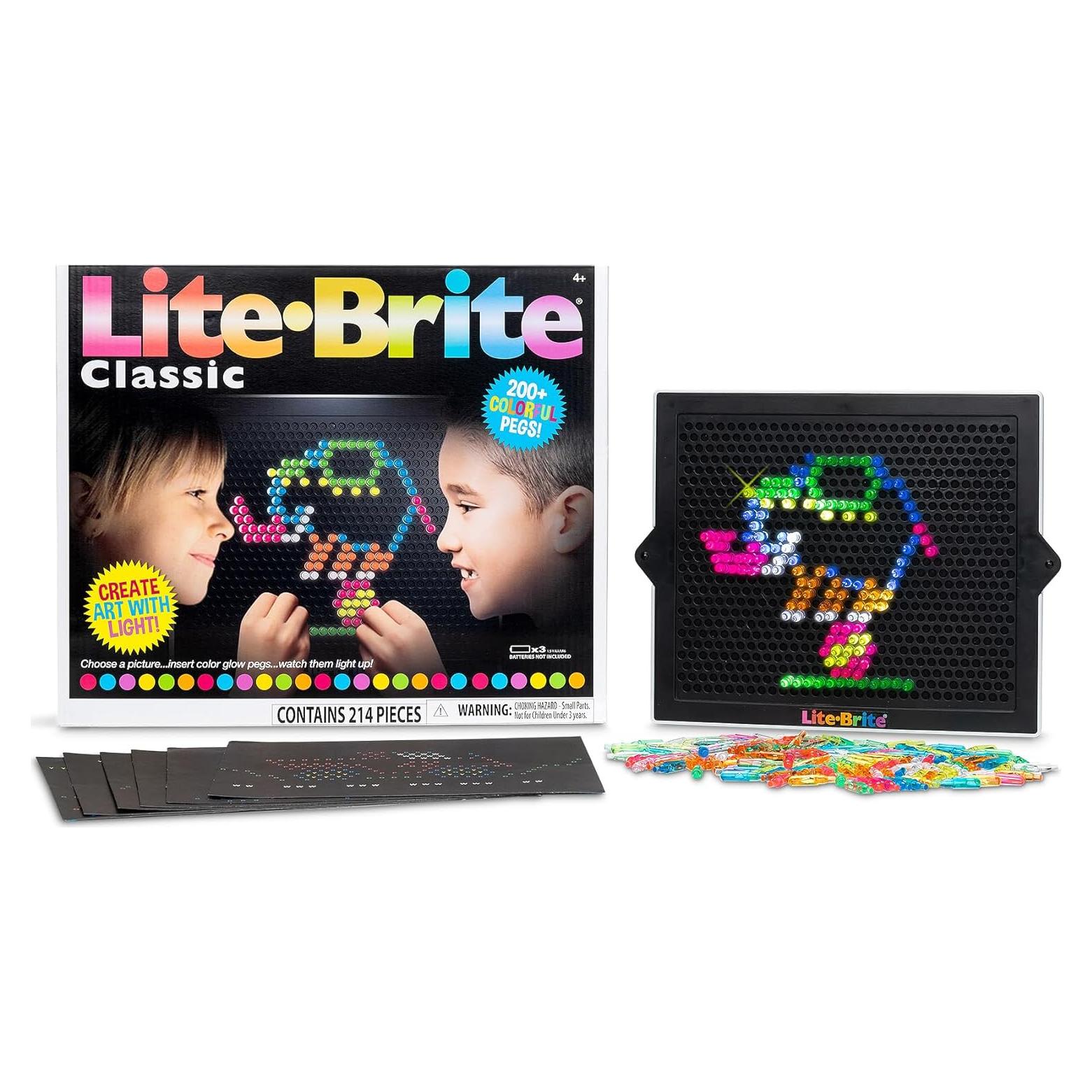 Lite Brite Clásico - Juguete Retro Creativo para Niños 4+