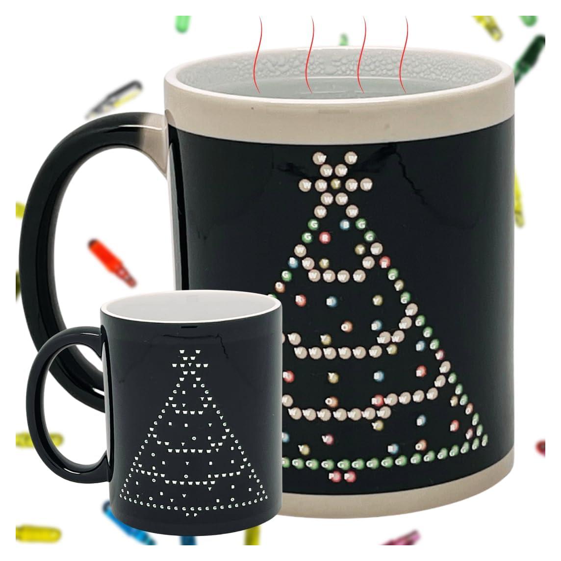 Taza IllumiMug Cerámica Cambiante 11 oz Árbol de Navidad
