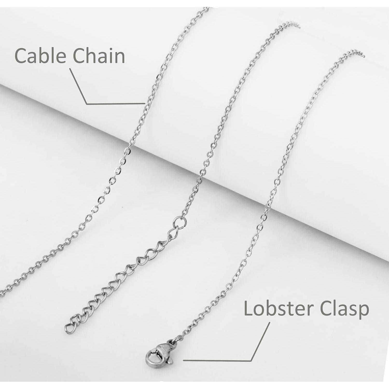 Collar de Nombre Personalizado AOLO Acero Inoxidable 35.56 cm