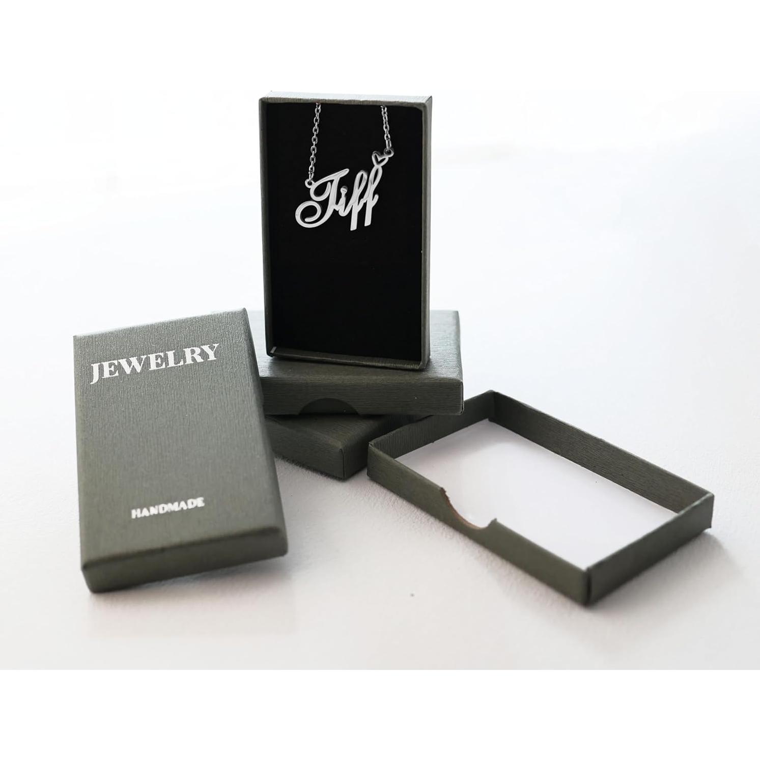 Collar de Nombre Personalizado AOLO Acero Inoxidable 35.56 cm