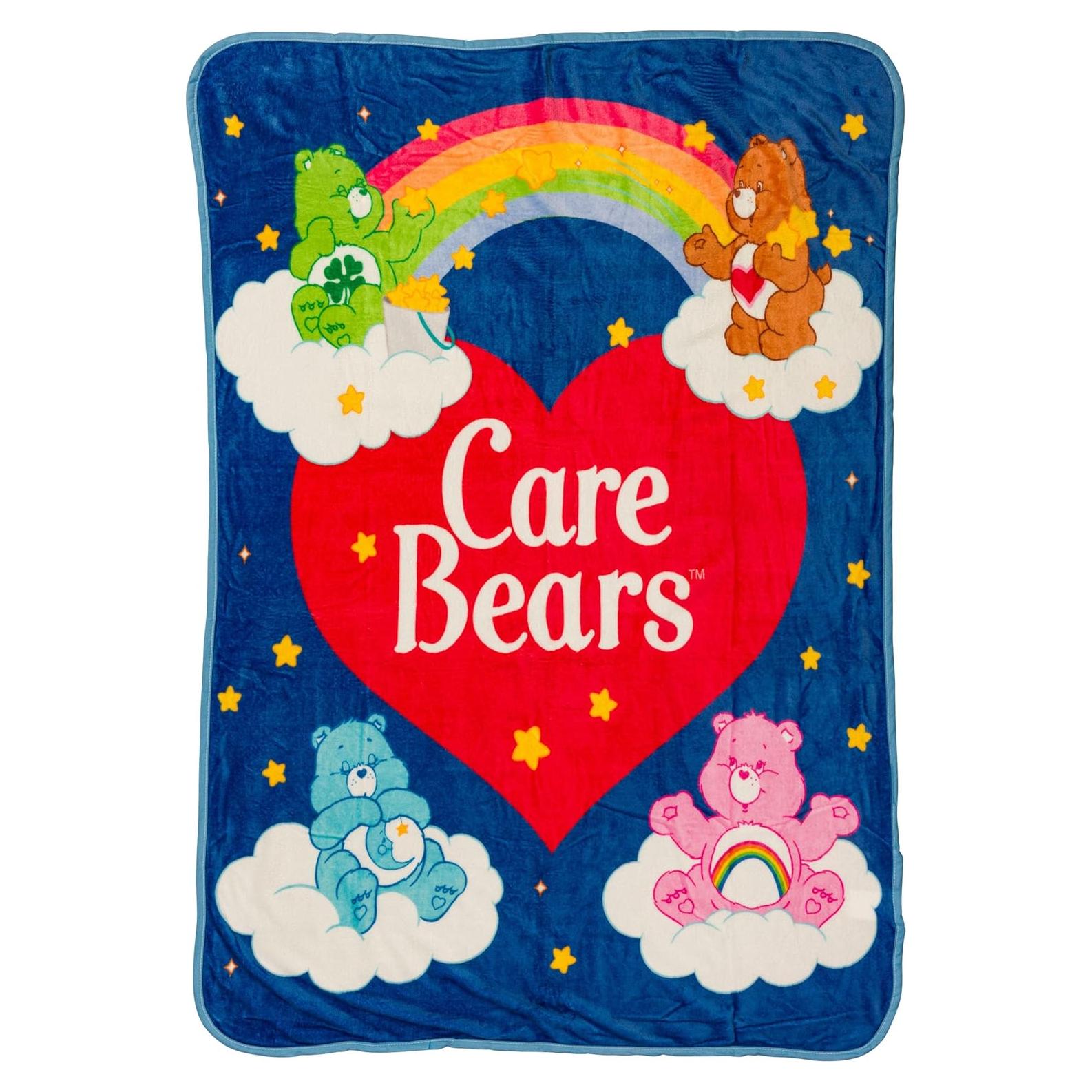Manta de Felpa Silver Buffalo Care Bears 114x152 cm Suave