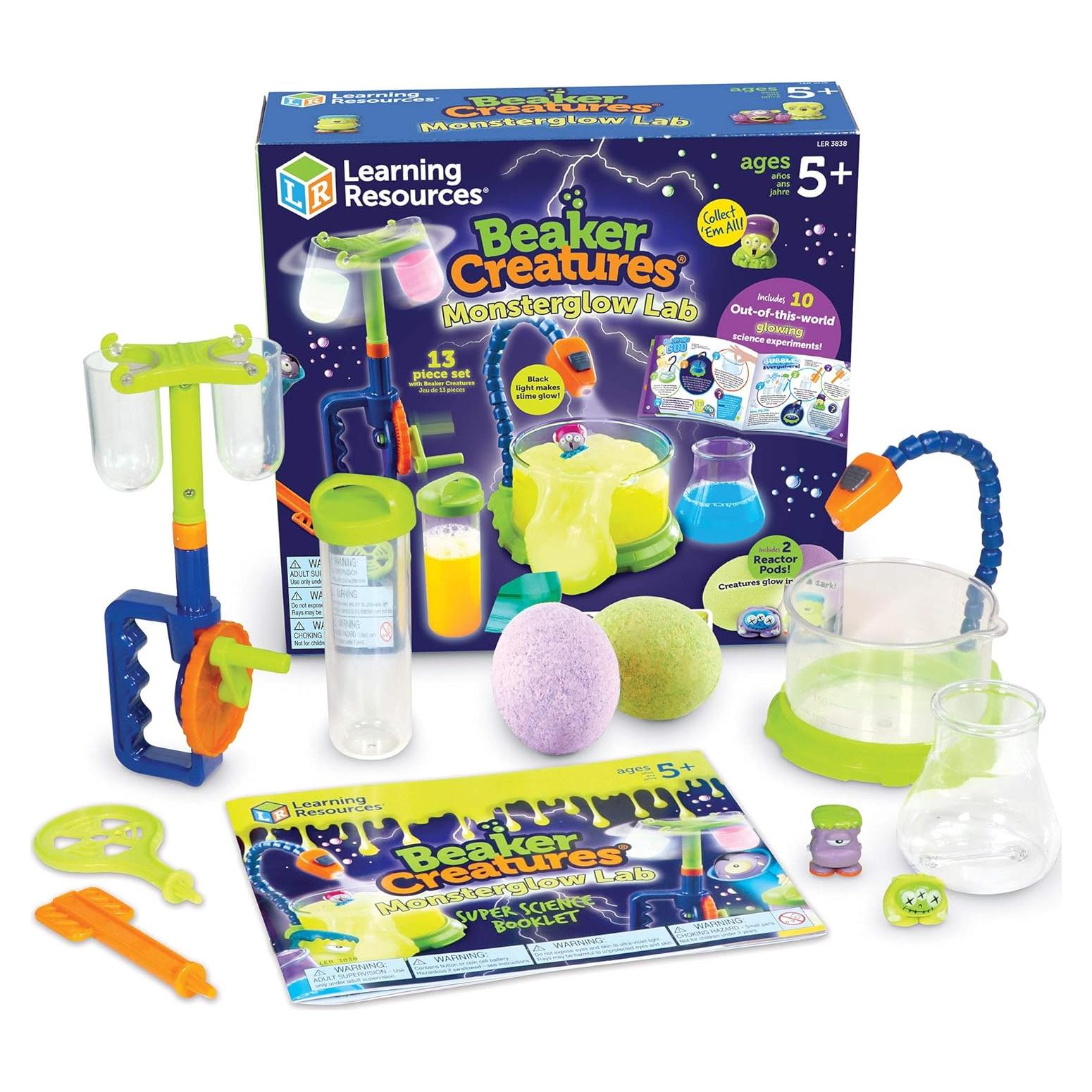 Laboratorio Monsterglow Beaker Creatures Learning Resources - 13 Piezas