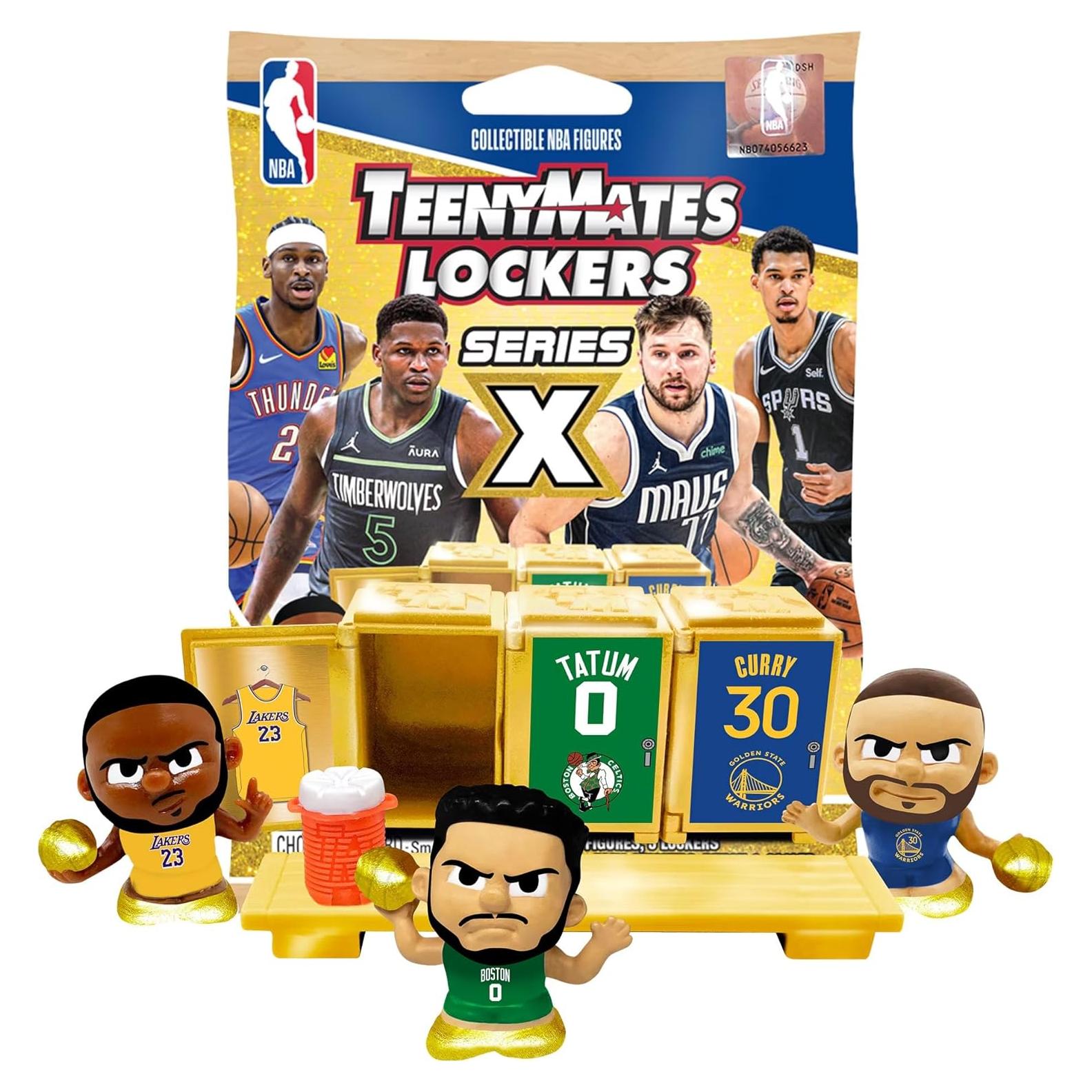 Figuras de Baloncesto TeenyMates Party Animal 2025 - 3 Figuras y Lockers