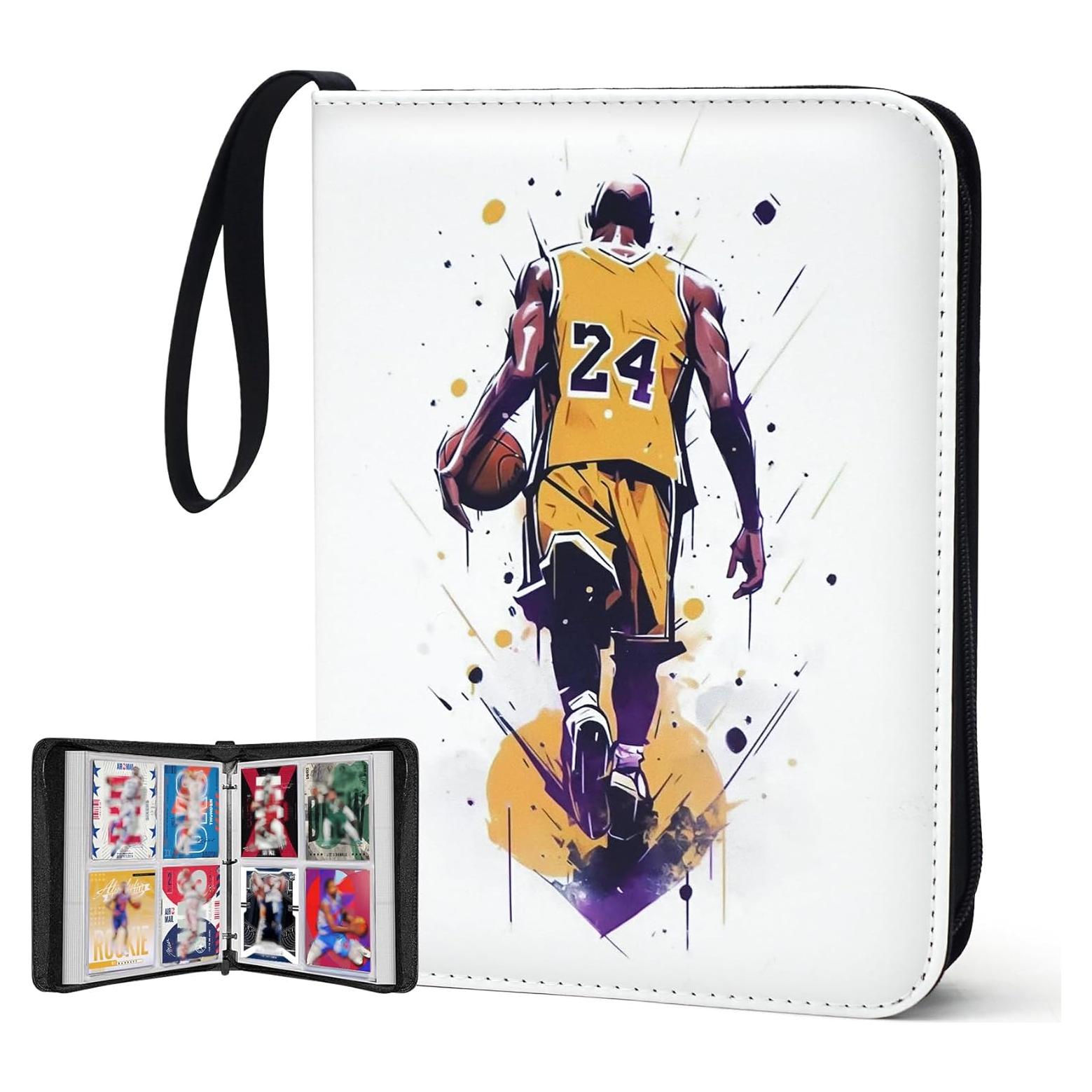 Carpeta de Tarjetas de Baloncesto WTVIDAS 400 Bolsillos Impermeable