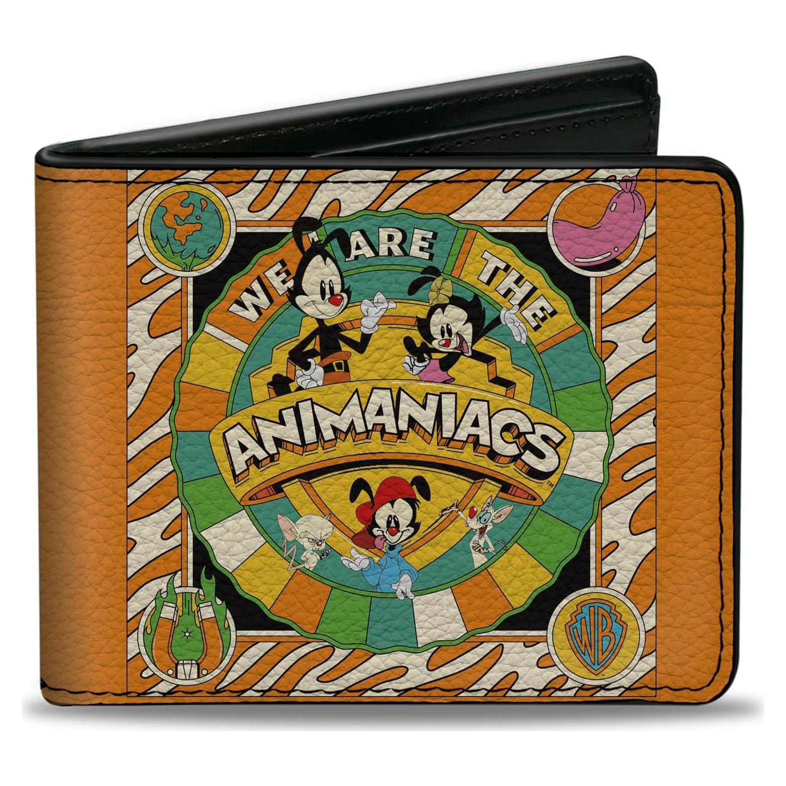 Billetera Bifold Cuero Vegano Buckle-Down Animaniacs Naranja
