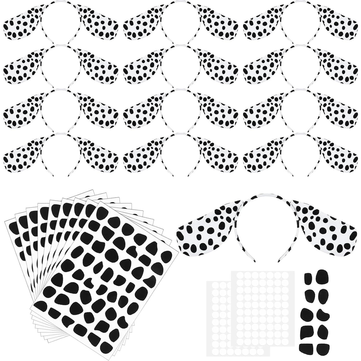 42 Accesorios de Perro Dálmata Diadema y Pegatinas DIY