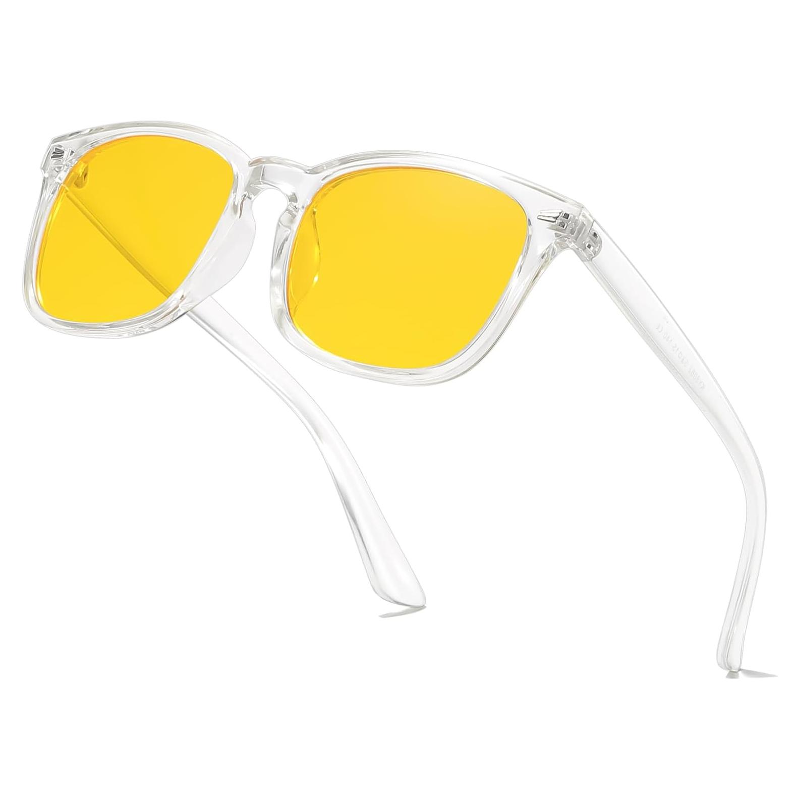 Gafas de Visión Nocturna UV400 Antirreflejo Ligeras para Conducir