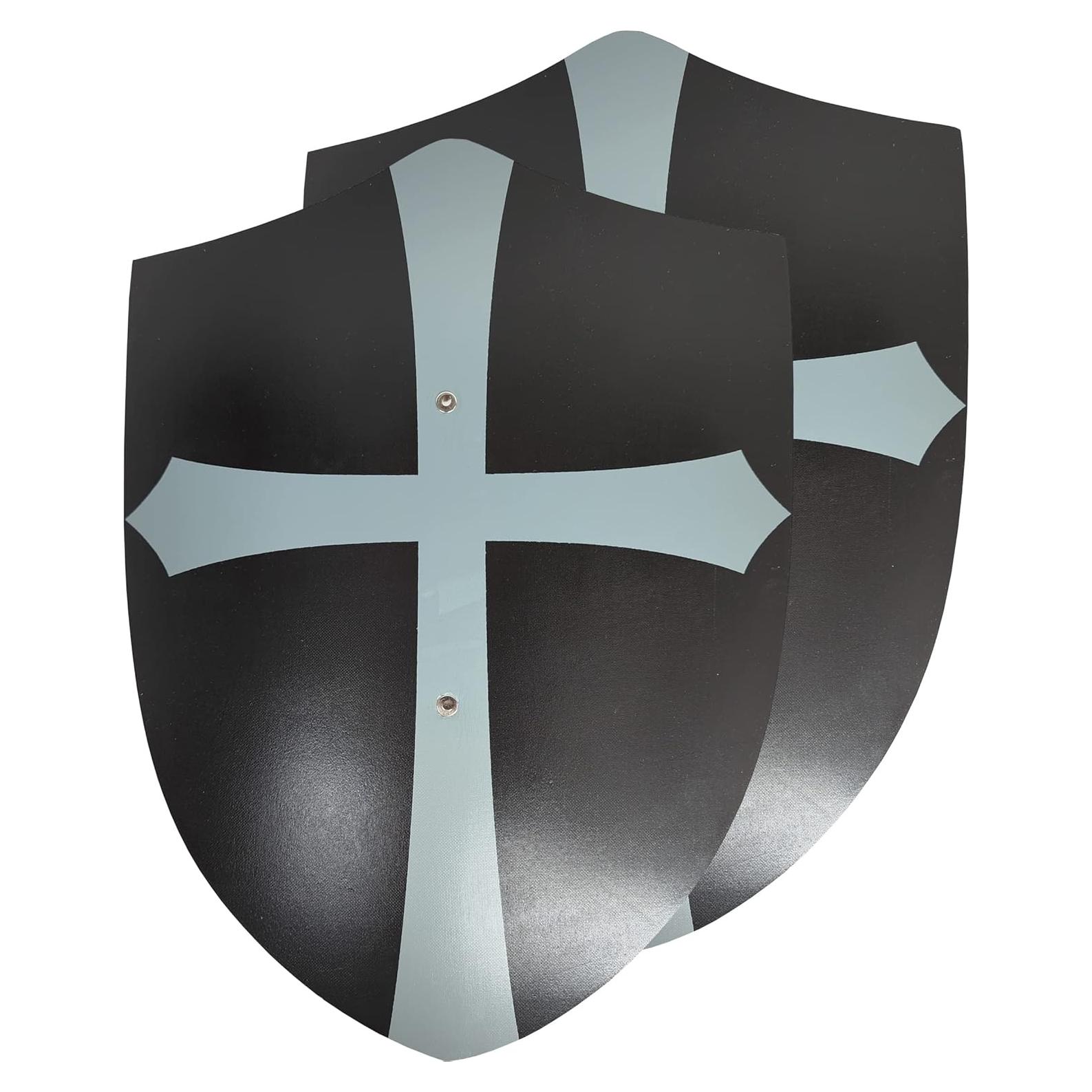 Conjunto de 2 Escudos de Madera Hechos a Mano para Niños