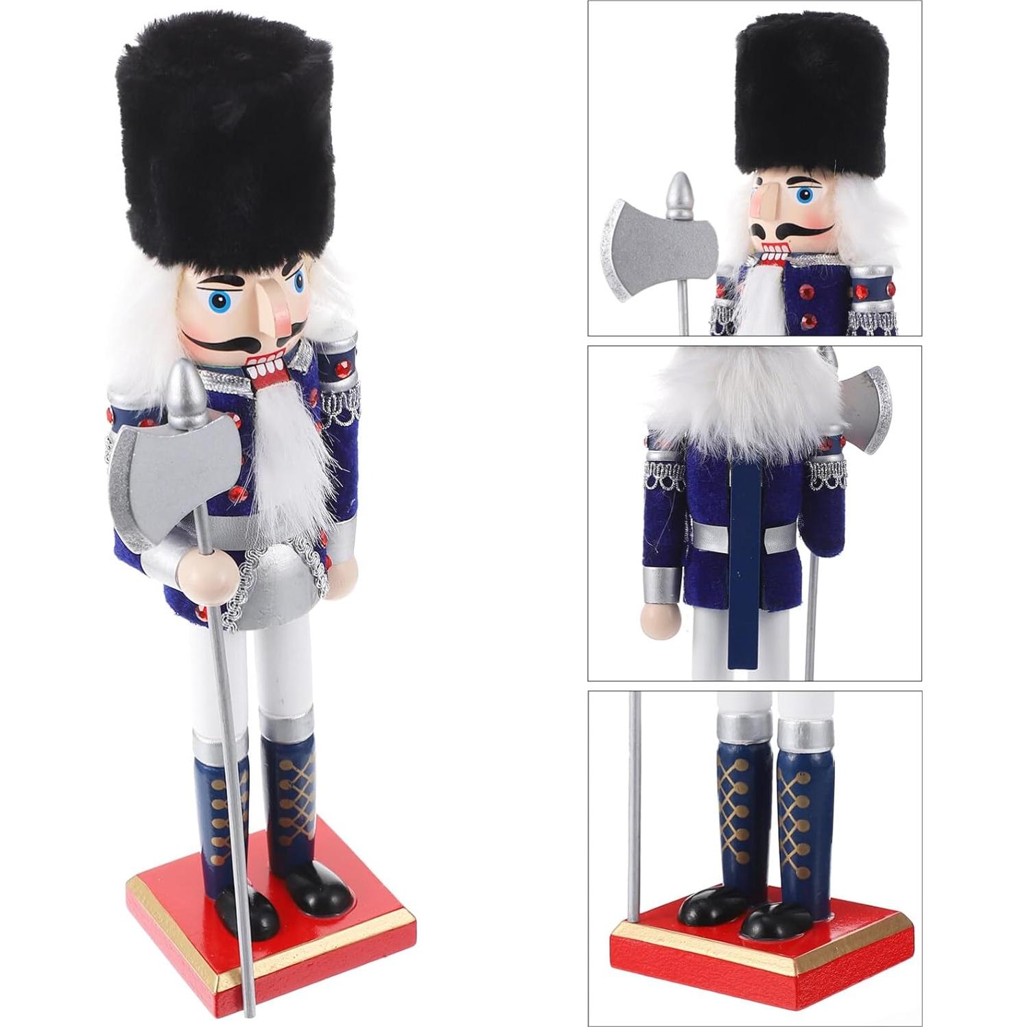 Figura de Muñeco de Nuez DEARMAMY 30x10 cm Decoración Navideña