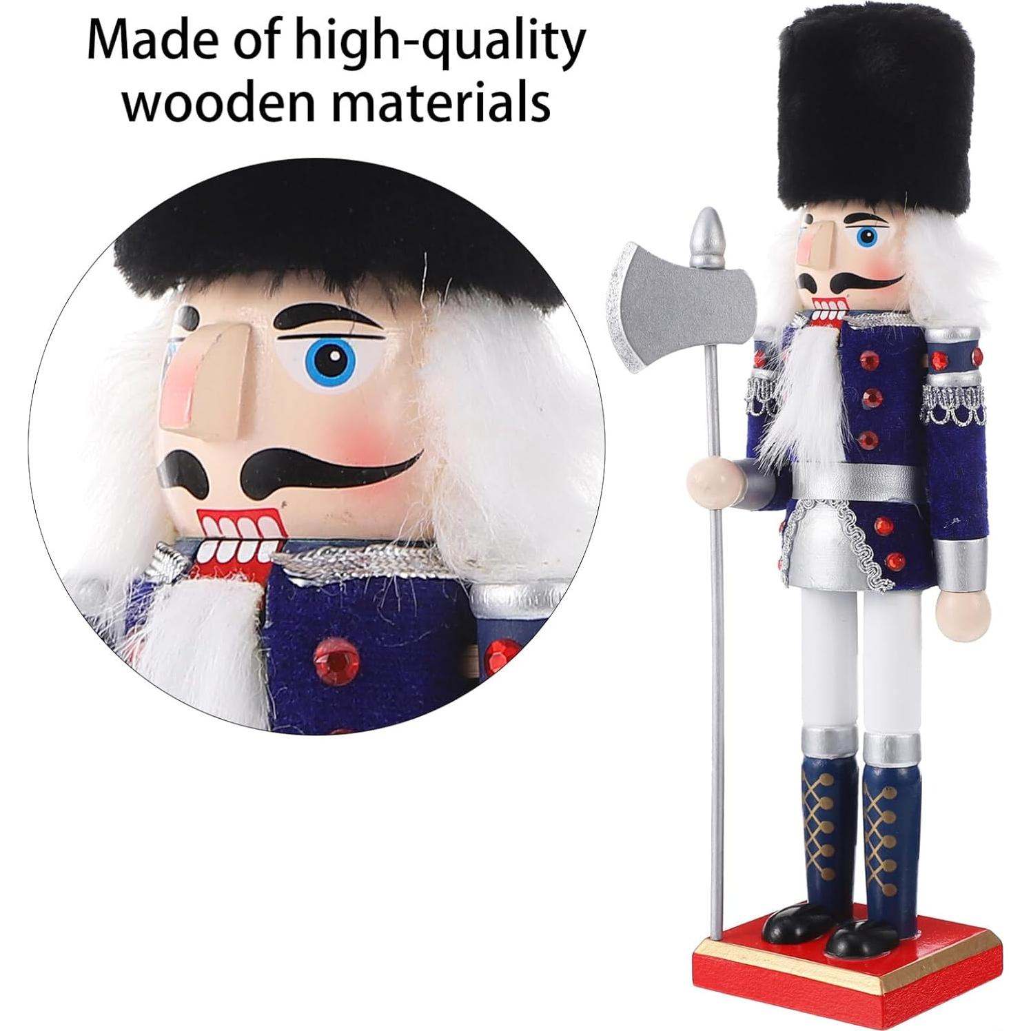 Figura de Muñeco de Nuez DEARMAMY 30x10 cm Decoración Navideña