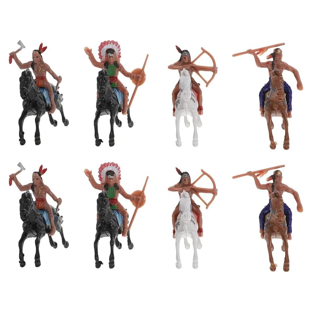 Figuras de Modelo Indio NUOBESTY - 8 Piezas de Plástico