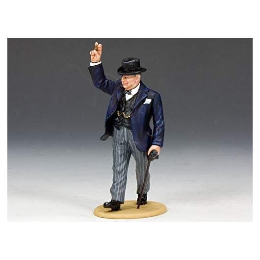 Figurita Pewter 1:30 King & Country RAF038 Churchill WWII