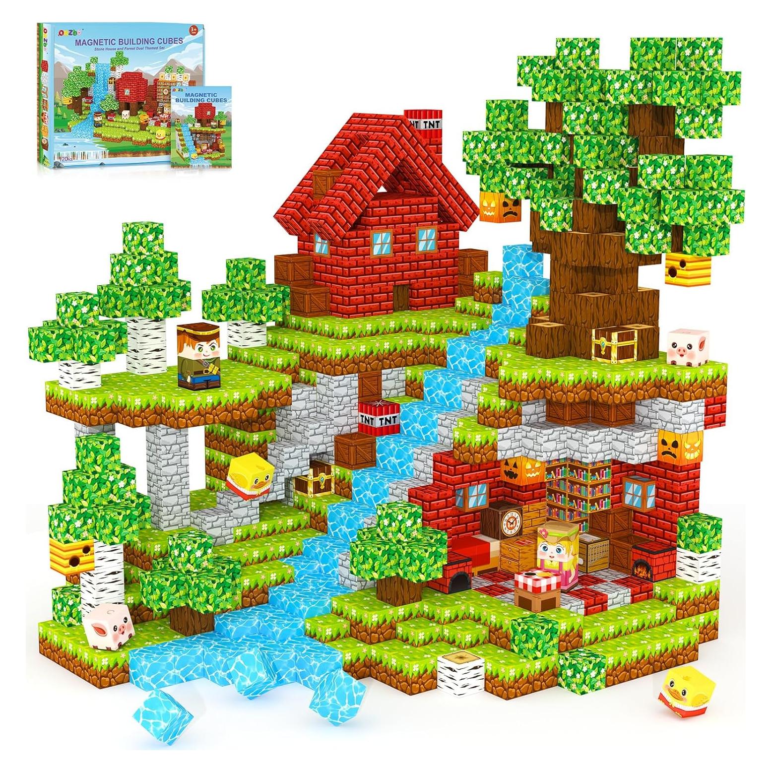 Bloques Magnéticos ORZbb 120 Piezas Juguetes STEM 3-14 Años