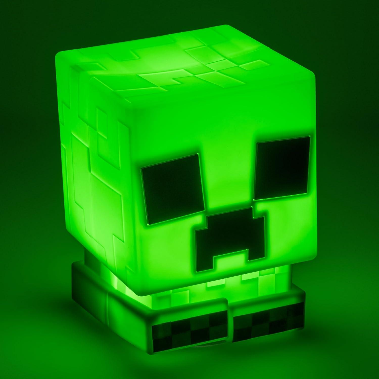 Lámpara Creeper SquishyGlo Paladone Verde Recargable 15cm