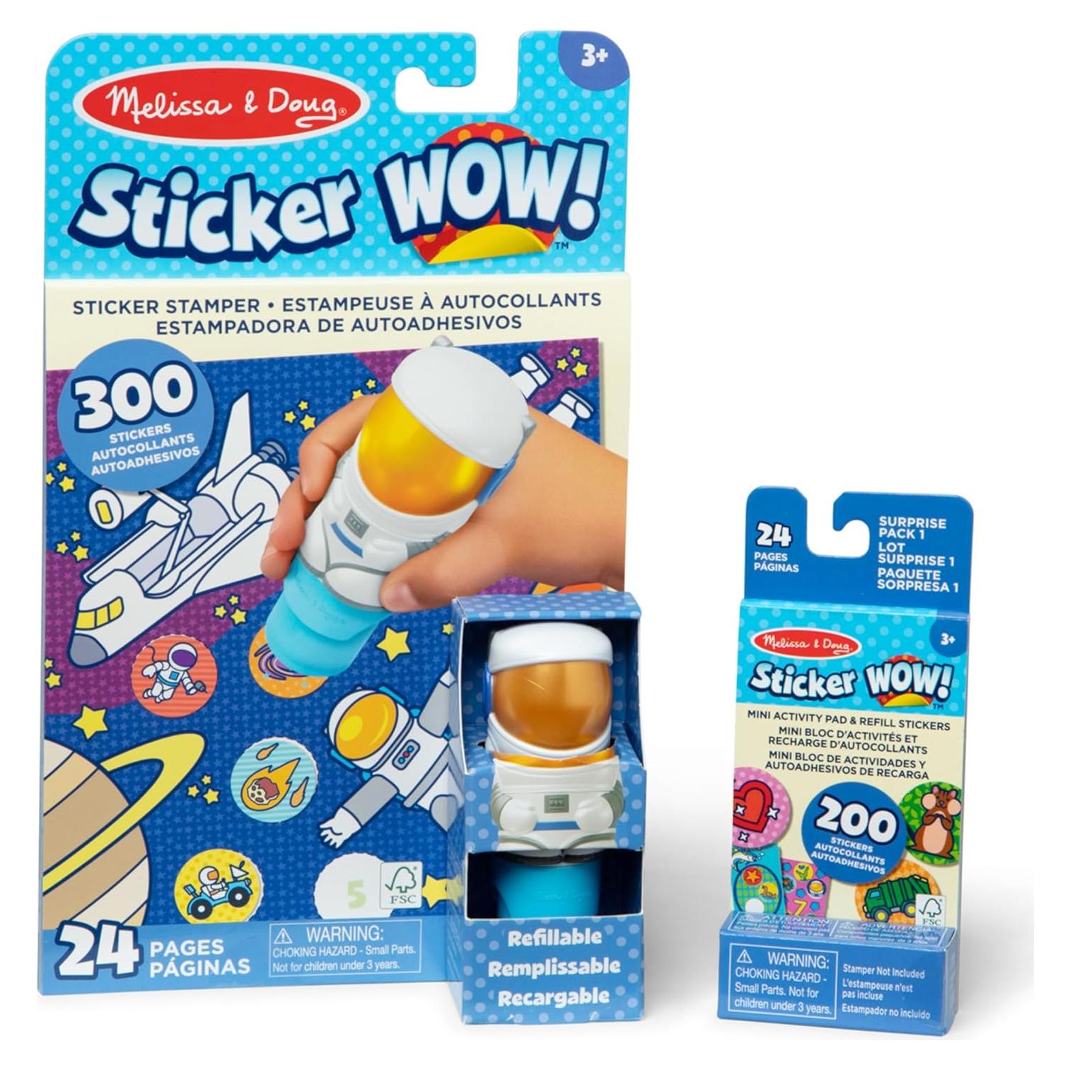 Melissa & Doug Sticker WOW! Astronauta 500 Pegatinas y Actividades