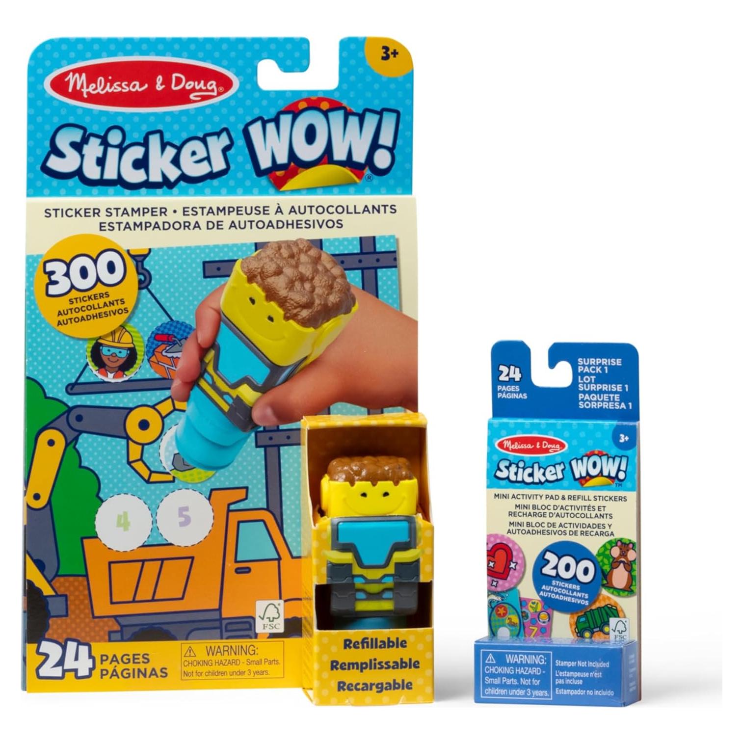 Melissa & Doug Sticker WOW! Bulldozer 500 Pegatinas y 24 Páginas