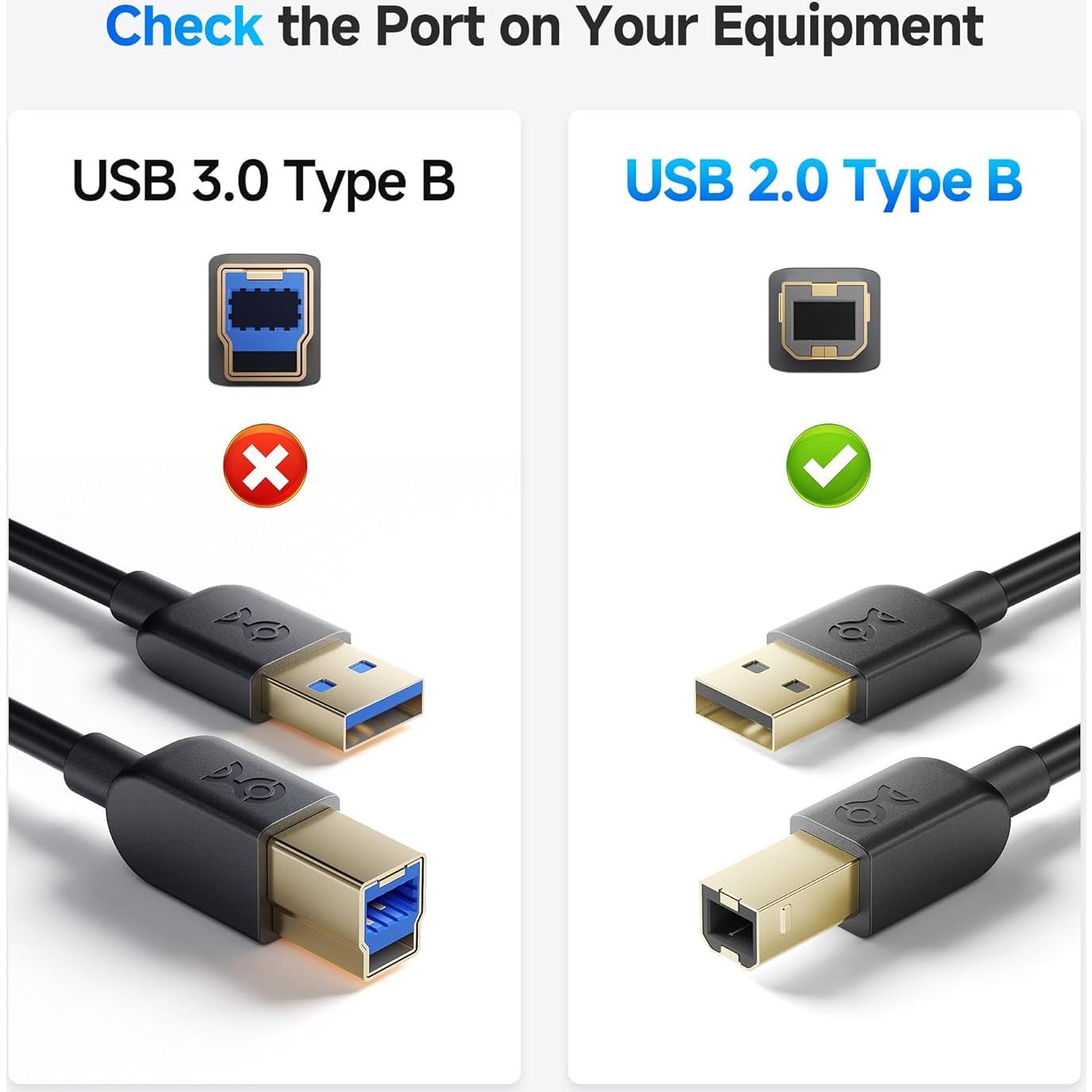 Cable USB A a B 0.91m Cable Matters para Impresora y Escáner