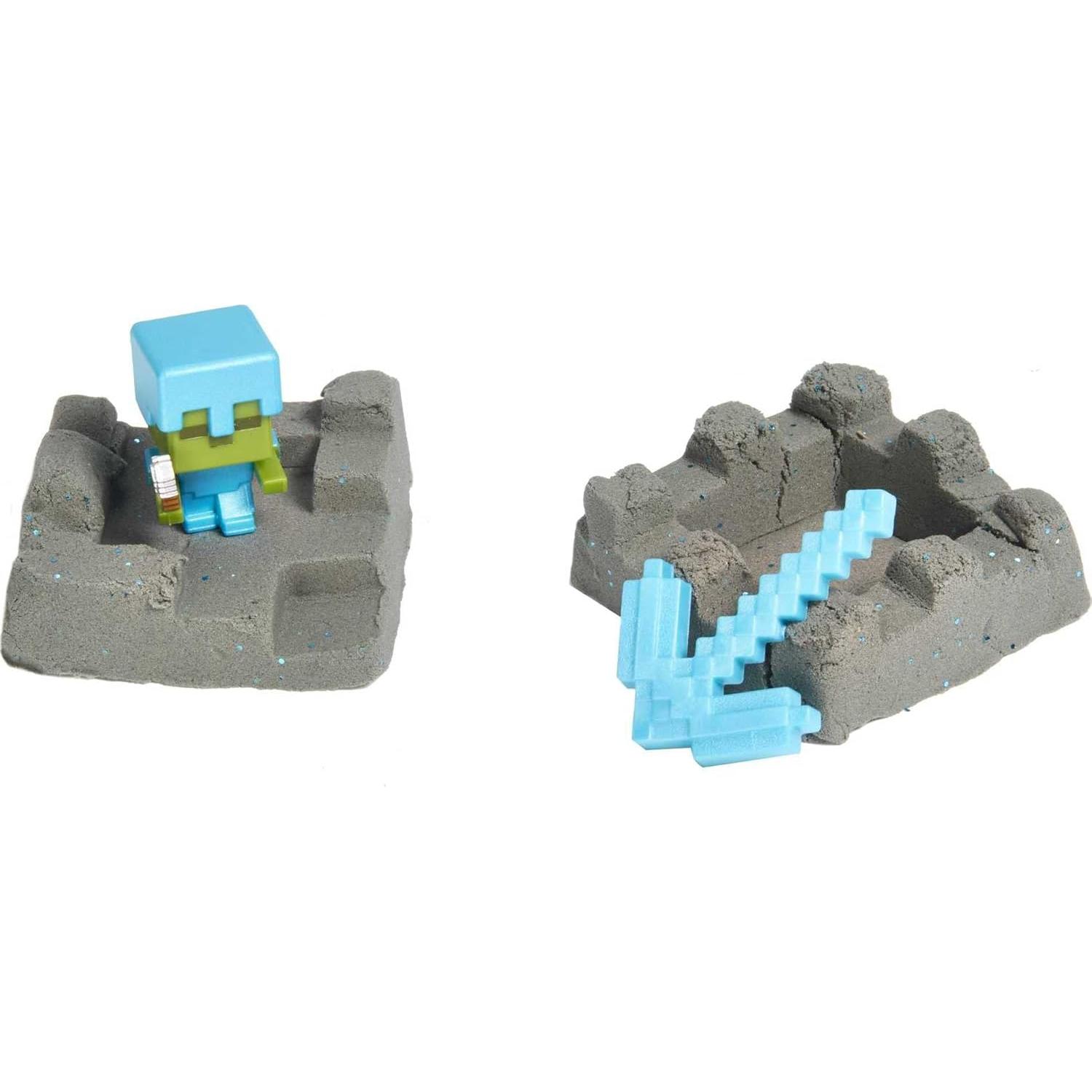 Set de Minería Minecraft Mini Elementales 2 Mattel con Arena