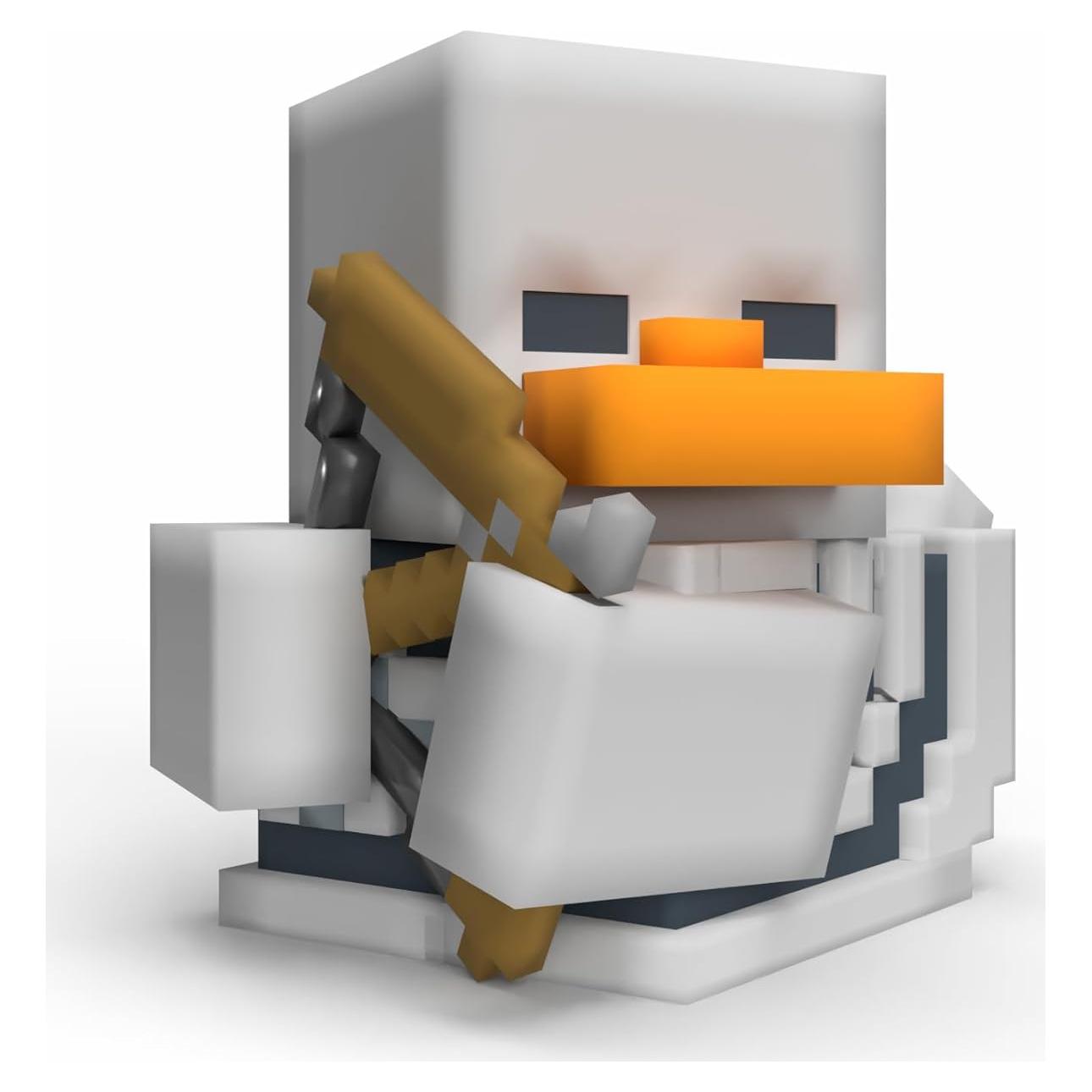 Figura de Vinilo TUBBZ Minecraft Esqueleto Pato de Goma 9cm