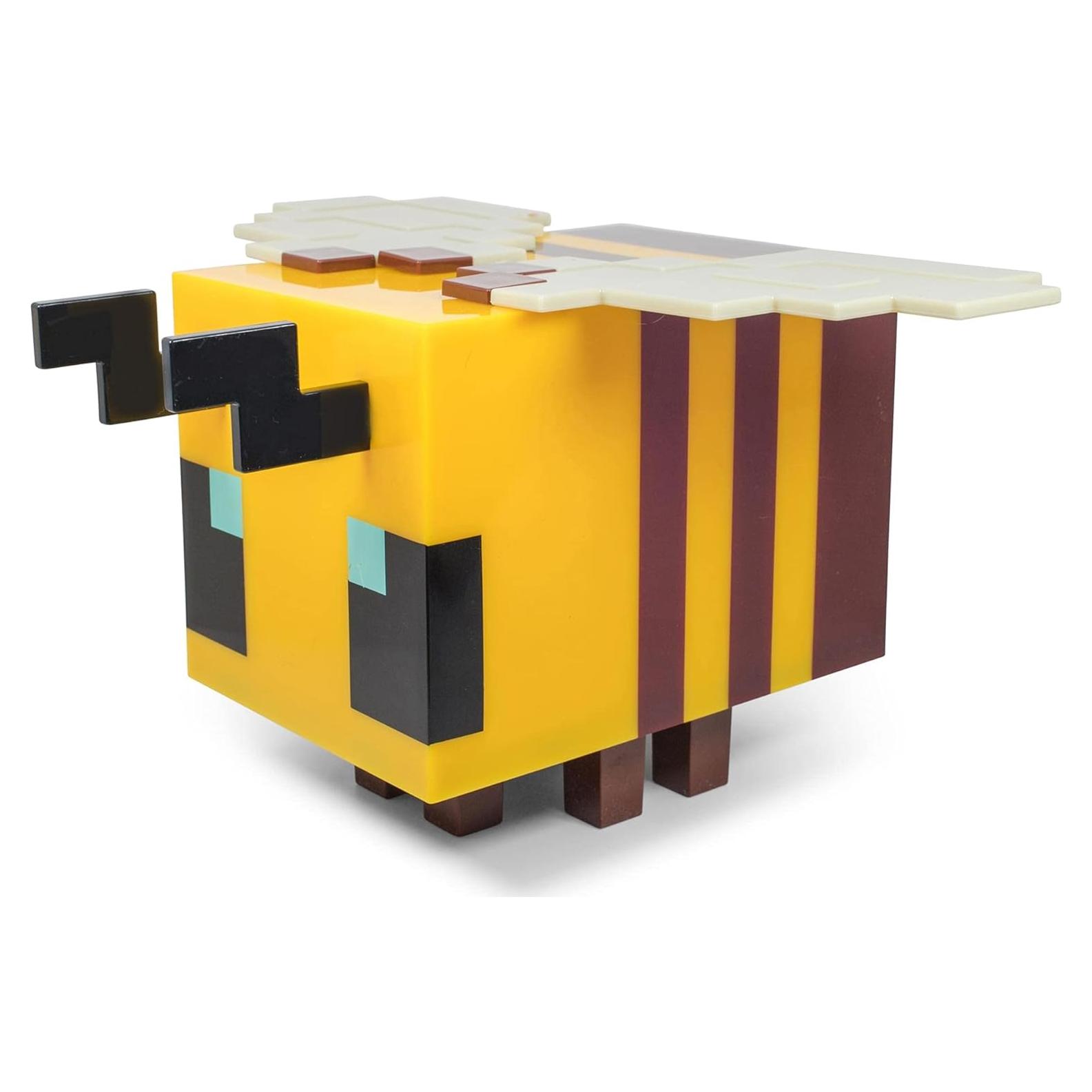 Lámpara LED Abeja Minecraft 5" Amarilla con Temporizador