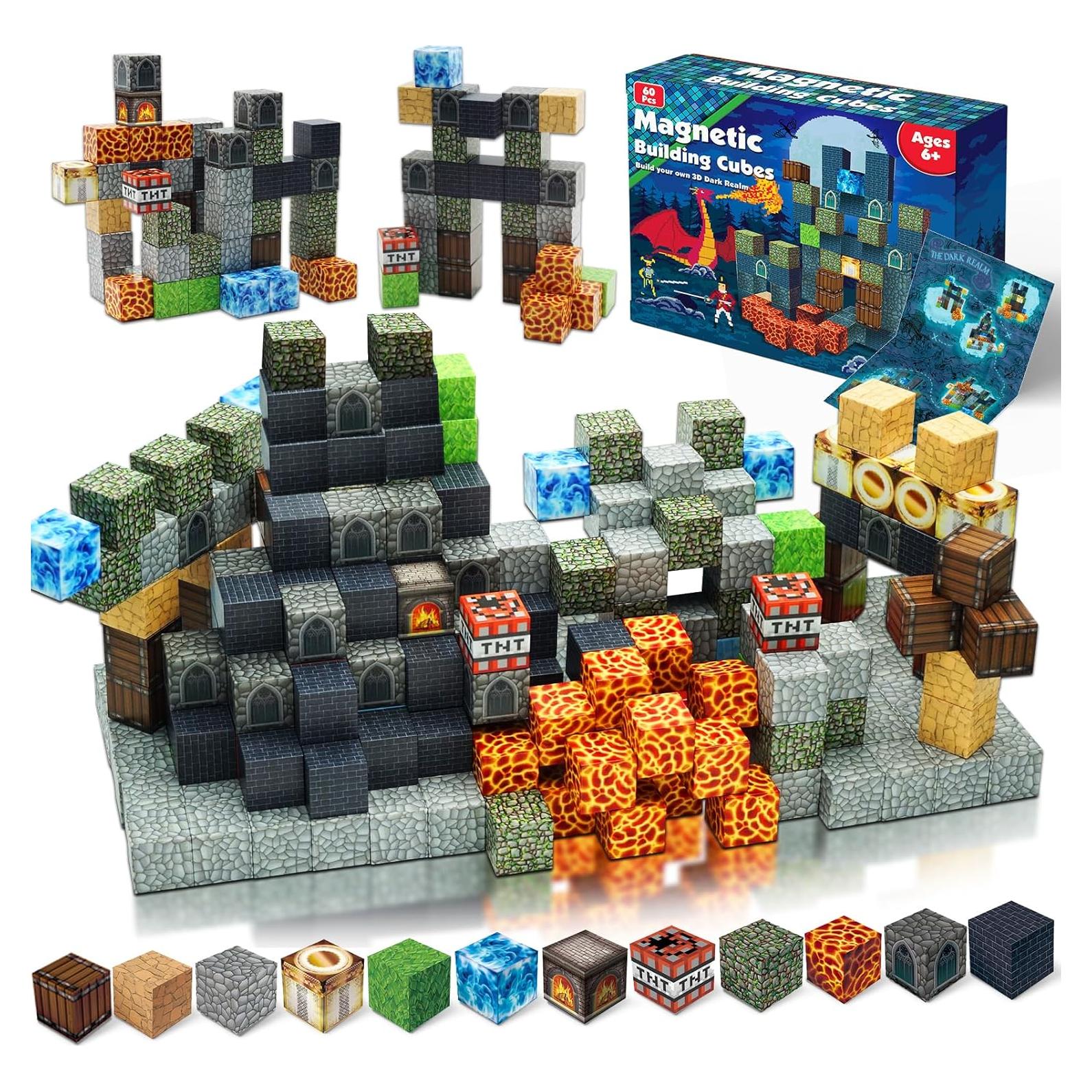 Bloques Magnéticos Annexfun Castillo Oscuro 60 Piezas 3-10 Años