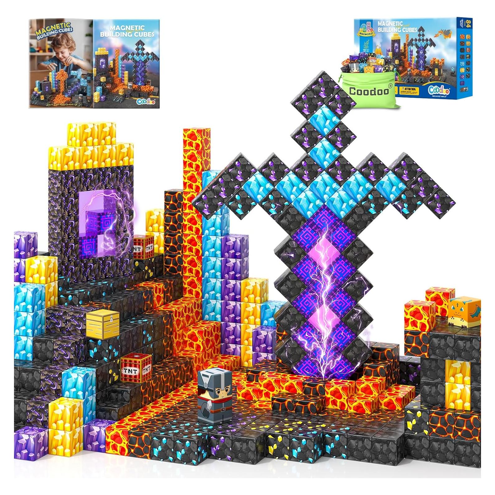 Bloques Magnéticos Coodoo Conjunto Espada Mágica 84 Piezas