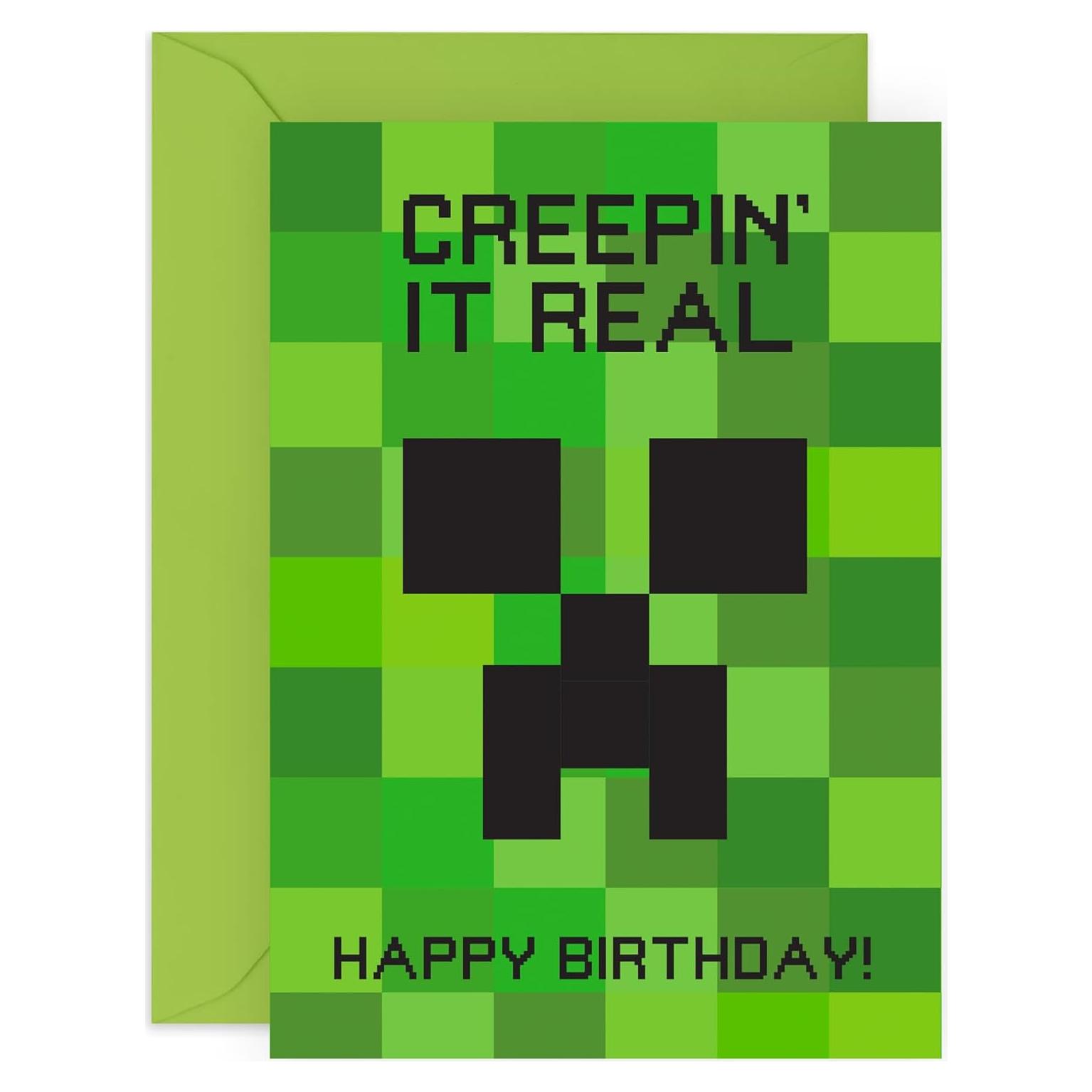 Tarjeta de Cumpleaños Divertida CENTRAL 23 Minecraft 17x12cm