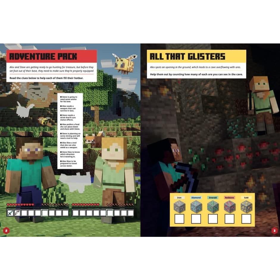 Minecraft Sticker Adventure: Treasure Hunt (Minecraft)