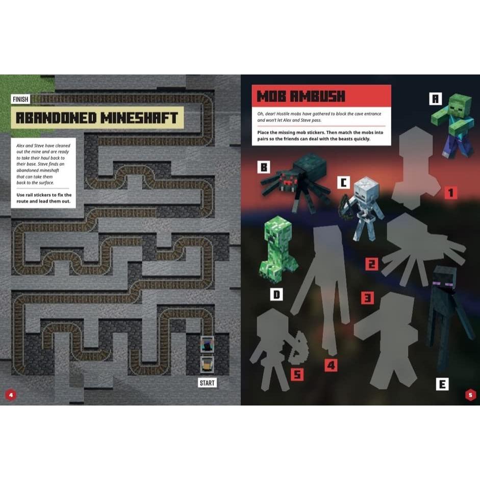 Minecraft Sticker Adventure: Treasure Hunt (Minecraft)