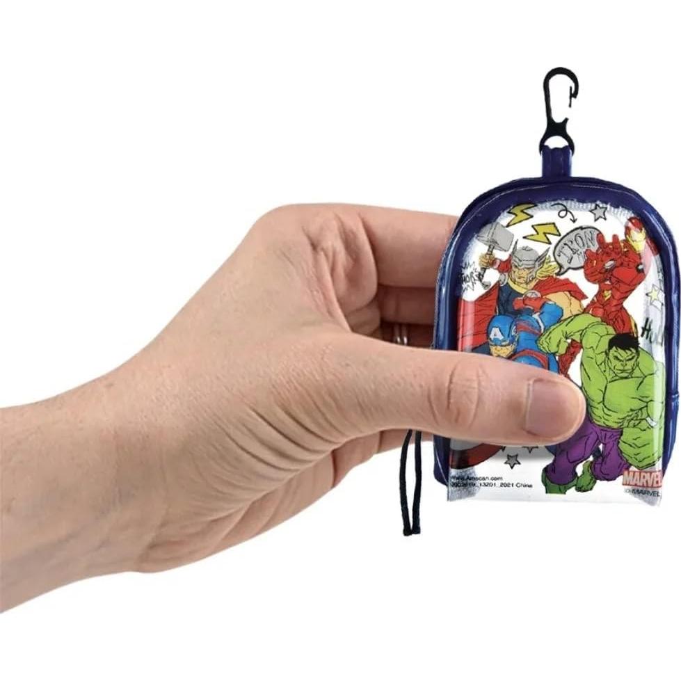 Clip de Mochila Marvel Avengers - Plástico Transparente Azul - 12.7x8.9 cm