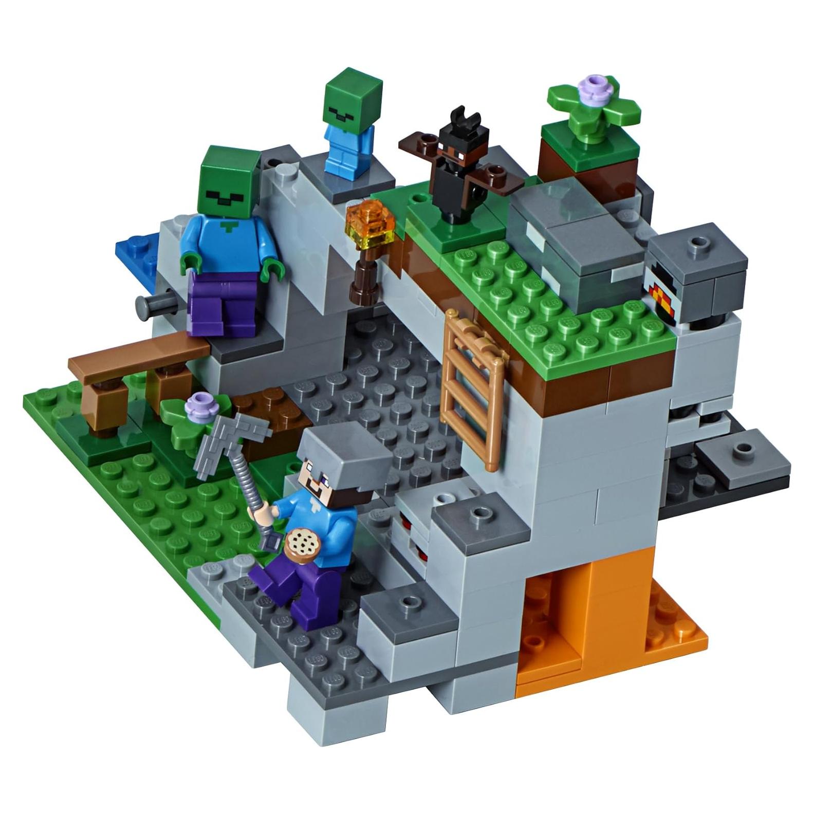 LEGO Minecraft La Cueva Zombie 21141 - 241 Piezas para Niños